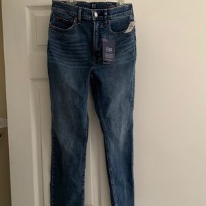 NWT Sz 27 GAP High Rise Cigarette Jeans